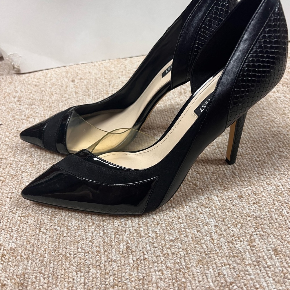 Nine West Black Patent Heels 8.5 - Picture 12 of 13